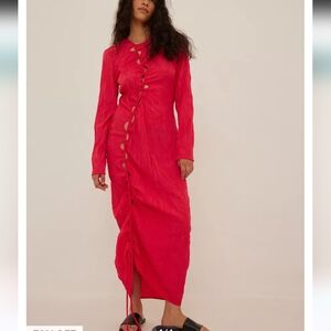 NA-KD Plain Round Neck Maxi Dress